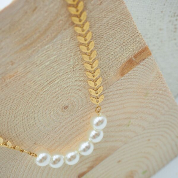 Collana con spighe e perle - immagine 2