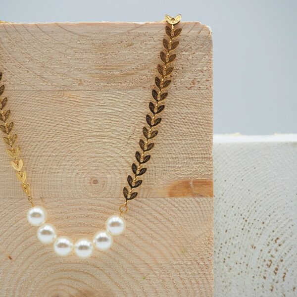 Collana con spighe e perle - immagine 3