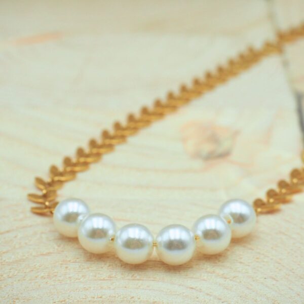 Collana con spighe e perle - immagine 4