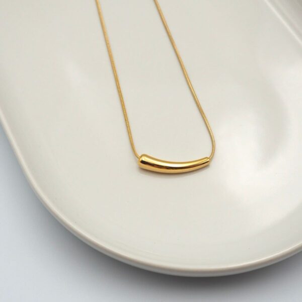 Collana snake con goccia - immagine 2