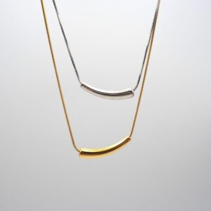Collana snake con goccia