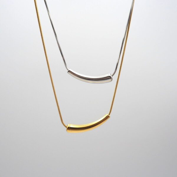 Collana snake con goccia