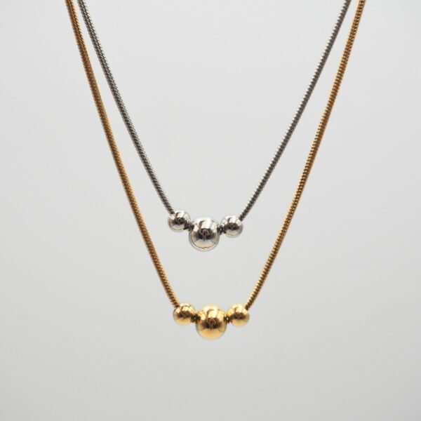 Collana snake con perline - immagine 2