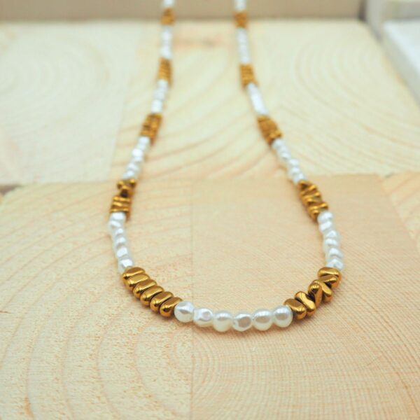 Collana perline irregolari - immagine 3