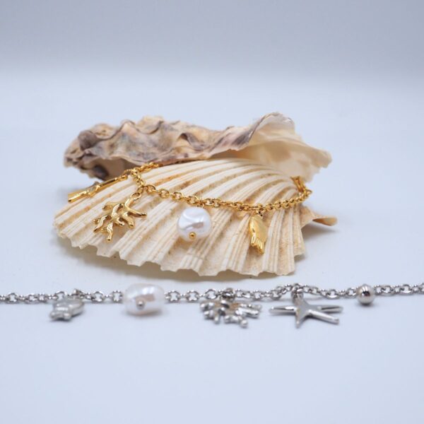 Braccialetto charms corallo