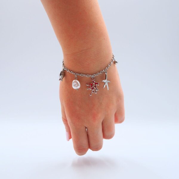 Braccialetto charms corallo - immagine 3
