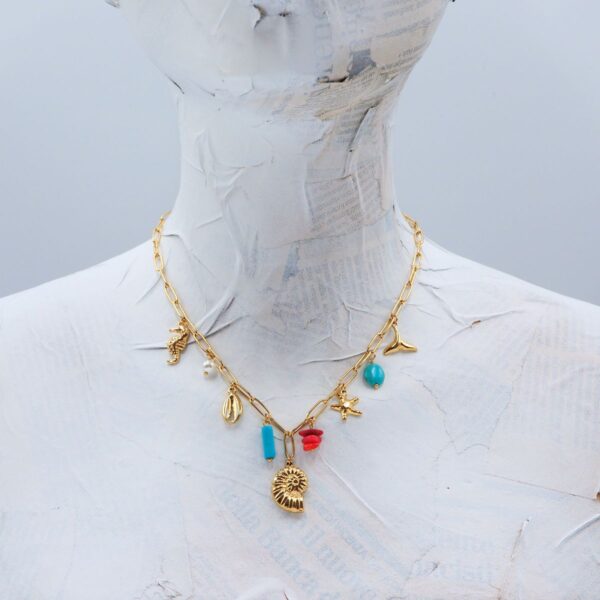 Collana charms turchesi - immagine 3
